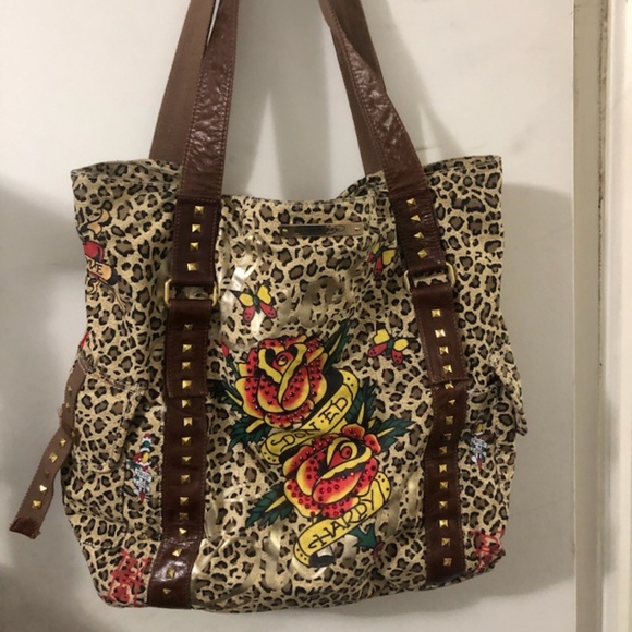 Ed Hardy Handbags - *Rare* Authentic Ed Hardy Shoulder Tote Bag